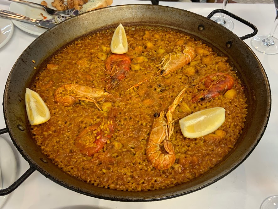 Shellfish rice (Arroz de marisco) in Valencia